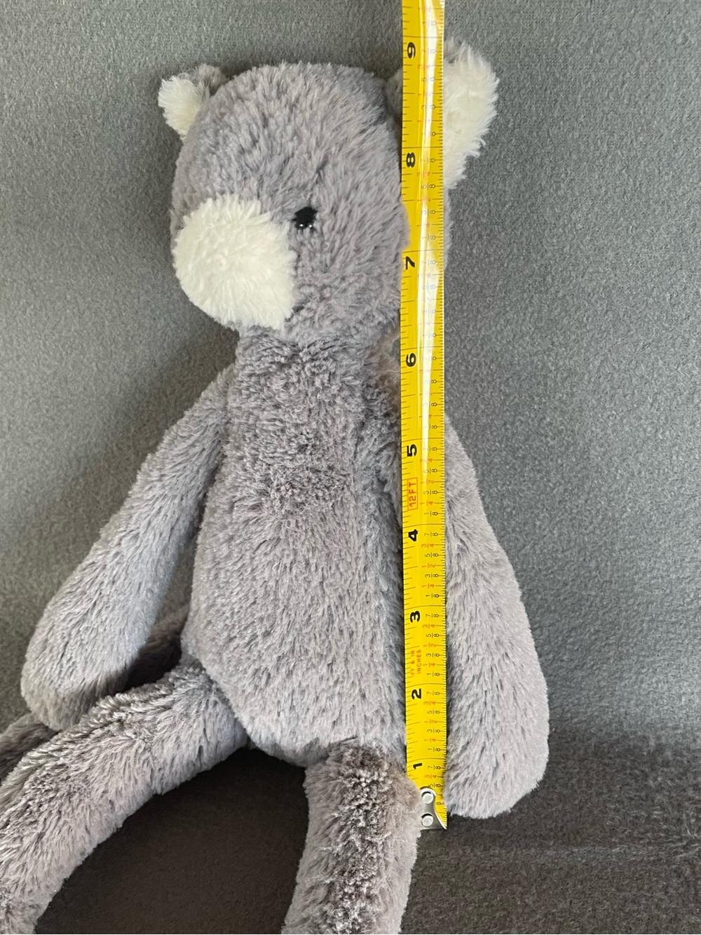 Jellycat Pitterpat Grey Kitty Cat Plush RARE 16" Large Retired HTF Stuffed Anima - Picture 2 of 16